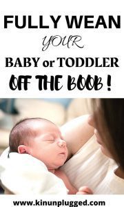 how to wean a toddler