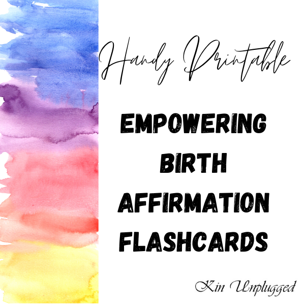 birth affirmations to help fear of childbirth