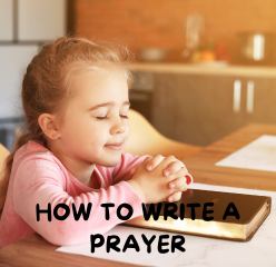 how to write a prayer